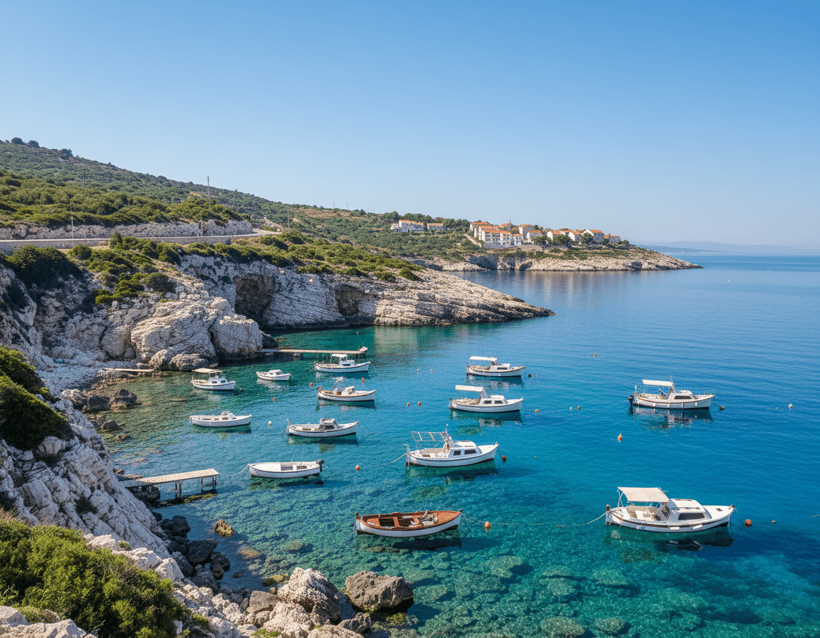 Uvala Stiniva — Vis · Anchorage